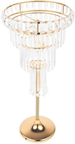 Wedding Crystal Centerpiece Flower Stand 4-Tier Acrylic Iron Floral Display