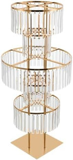 Wedding Crystal Centerpiece Flower Stand 5-Tier Acrylic Iron Floral Display