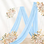 Wedding Draping Fabric Baby Blue Drapes for Backdrop in Baby Blue, alternate view 3