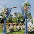 Wedding Draping Fabric Dusty Blue Drapes for Backdrop, 2 Pack in Dusty Blue