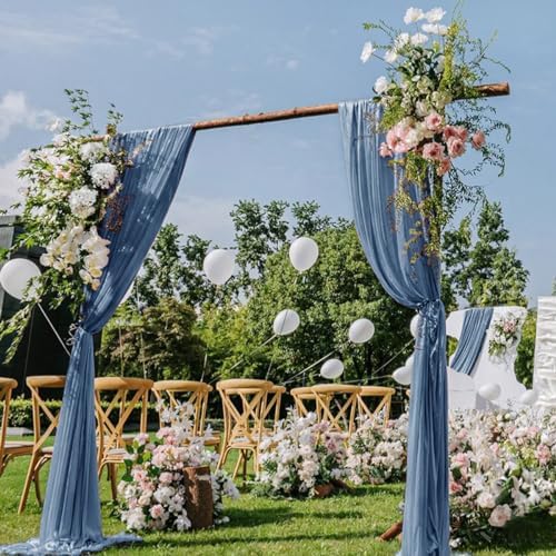 Wedding Draping Fabric Dusty Blue Drapes for Backdrop in Dusty Blue