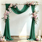 Wedding Draping Fabric Emerald Green Drapes for Backdrop in Emerald Green