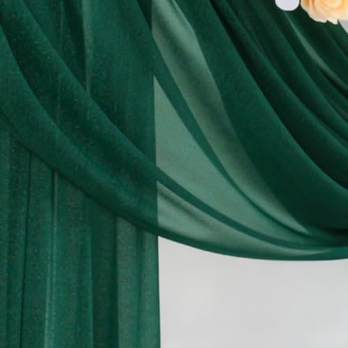 Wedding Draping Fabric Emerald Green Drapes for Backdrop in Emerald Green, alternate view 5