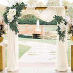 Wedding Draping Fabric Ivory Drapes for Backdrop in Ivory, alternate view 2