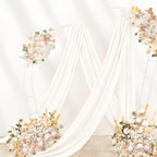 Wedding Draping Fabric Ivory Drapes for Backdrop in Ivory, alternate view 3