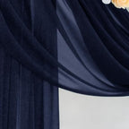 Wedding Draping Fabric Navy Blue Drapes for Backdrop, 2 Pack in Navy Blue, alternate view 6