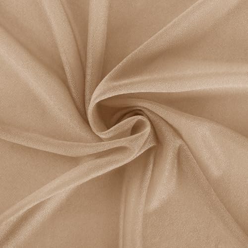 Wedding Draping Fabric Nude Drapes for Backdrop, 2 Pack in Nude, alternate view 6