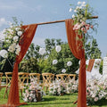Wedding Draping Fabric Terracotta Drapes for Backdrop in Terracotta