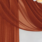 Wedding Draping Fabric Terracotta Drapes for Backdrop in Terracotta, alternate view 5