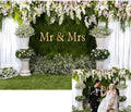 Wedding Flower Backdrop 10x8ft Mr Mrs Engagement Reception Background in 10x8FT in NWH20733