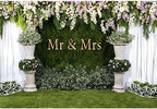 Wedding Flower Backdrop 8x6ft Mr Mrs Engagement Reception Background in 8x6FT in NWH20733, alternate view 5