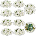 Wedding Flower Ball Centerpieces for Tables, 10 Pcs, White, Large in 19.6"x9.8" in White