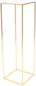 Wedding Flower Stand, Gold Metal Wedding Flower Display Stand, Gold Flower Display Rack with Acrylic Top Column