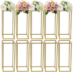 Wedding Flower Stand Metal Vase Stand Geometric Centerpiece Vases Iron Display Rack Backdrop Frame Gold Flower