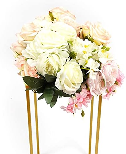 Wedding Flower Stand Metal Vase Stand Geometric Centerpiece Vases Iron Display Rack Backdrop Frame Gold Flower, alternate