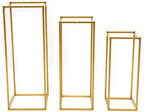 Wedding Flower Stand Metal Vase Stand Geometric Centerpiece Vases Iron Display Rack Backdrop Frame Gold Flower, alternate