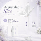 Wedding Giant Butterfly Floor Lamps Mariposas LED Lights Decorations, alternate view 2