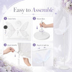 Wedding Giant Butterfly Floor Lamps Mariposas LED Lights Decorations, alternate view 4