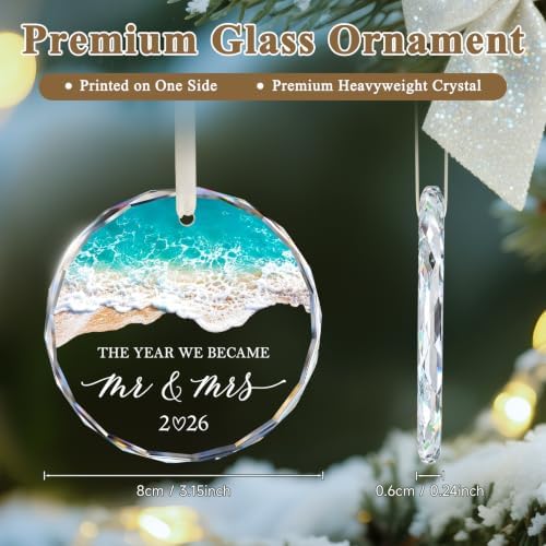 Wedding Gifts for Couples 2026 Mr and Mrs Ornament, alternate view 2