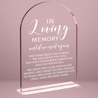 Wedding Memorial Sign in Loving Memory Wedding Sign or Reception Event Party, Bridal Shower Decorations, Wedding