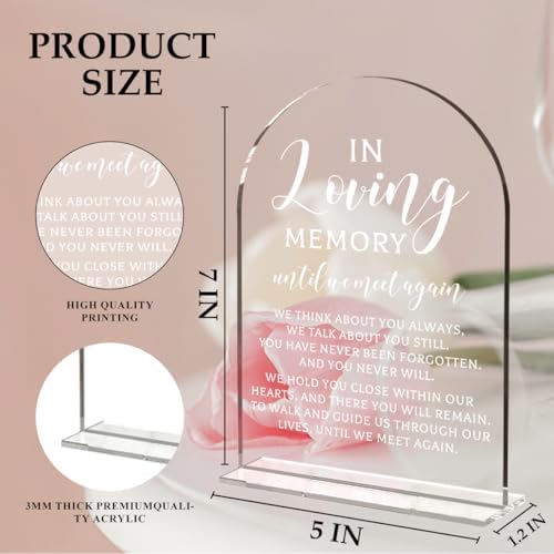 Wedding Memorial Sign in Loving Memory Wedding Sign or Reception Event Party, Bridal Shower Decorations, Wedding, alternate