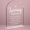 Wedding Memorial Sign, In Loving Memory Wedding Sign, Weddings Supplies 5x7 Inch, Wedding Decor Loving Memory