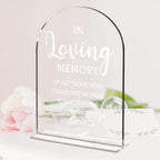 Wedding Memorial Sign, In Loving Memory Wedding Sign, Weddings Supplies 5x7 Inch, Wedding Decor Loving Memory, alternate view