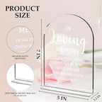 Wedding Memorial Sign, In Loving Memory Wedding Sign, Weddings Supplies 5x7 Inch, Wedding Decor Loving Memory, alternate view
