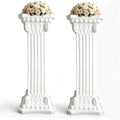 Wedding Roman Pillars,35.43 Inch High,2 Pcs, White(Square)