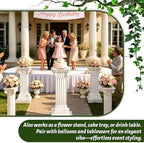 Wedding Roman Pillars,35.43 Inch High,2 Pcs, White(Square), alternate view 7