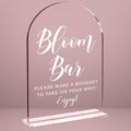 Wedding Sign Decor, Bloom Bar Sign for Reception Event Party, Bridal Shower Decorations, Wedding Table Acrylic