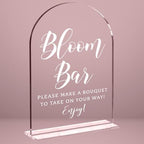 Wedding Sign Decor, Bloom Bar Sign for Reception Event Party, Bridal Shower Decorations, Wedding Table Acrylic