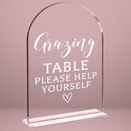 Wedding Sign Decor, Grazing Table Sign for Reception Event Party, Bridal Shower Decorations, Wedding Table