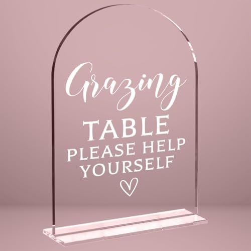 Wedding Sign Decor, Grazing Table Sign for Reception Event Party, Bridal Shower Decorations, Wedding Table