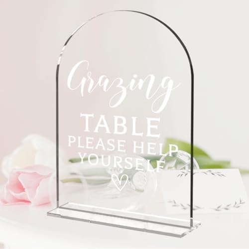 Wedding Sign Decor, Grazing Table Sign for Reception Event Party, Bridal Shower Decorations, Wedding Table, alternate view 2