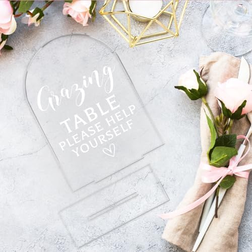 Wedding Sign Decor, Grazing Table Sign for Reception Event Party, Bridal Shower Decorations, Wedding Table, alternate view 6
