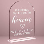 Wedding Sign Decor, In loving memory wedding sign for Reception Event Party, Bridal Shower Decorations, Wedding