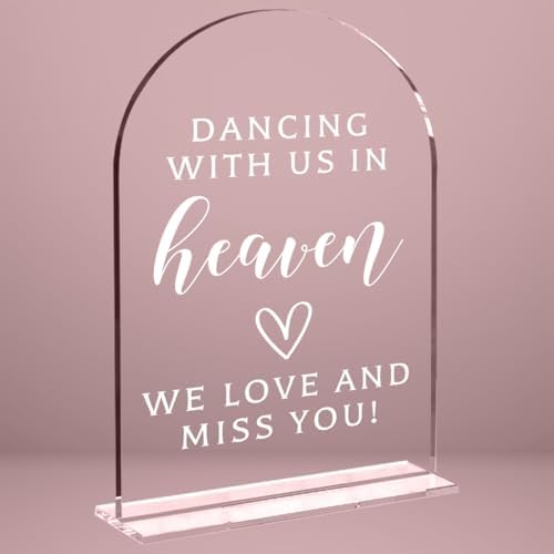 Wedding Sign Decor, In loving memory wedding sign for Reception Event Party, Bridal Shower Decorations, Wedding