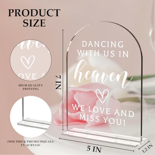 Wedding Sign Decor, In loving memory wedding sign for Reception Event Party, Bridal Shower Decorations, Wedding, alternate