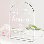 Wedding Sign Decor, In loving memory wedding sign for Reception Event Party, Bridal Shower Decorations, Wedding, alternate
