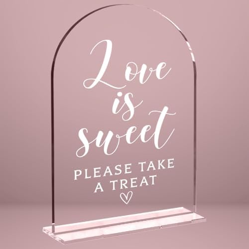 Wedding Sign Decor, Love is Sweet Sign for Reception Event Party, Bridal Shower Decorations, Wedding Table