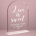 Wedding Sign Decor, Love is Sweet Sign for Reception Event Party, Bridal Shower Decorations, Wedding Table