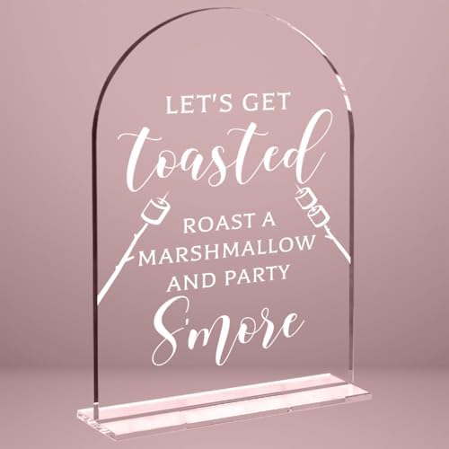 Wedding Sign Decor, Smores Sign for Reception Event Party, Bridal Shower Decorations, Wedding Table Acrylic