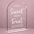 Wedding Signs Decor, Love is Sweet Sign for Dessert Table, Wedding Supplies 5x7 Inch, Wedding Signs for Ceremony