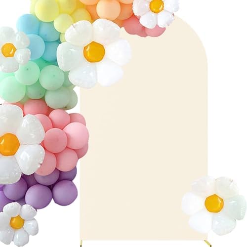 Wedding Stretchy Arch Backdrop Cover, Beige, 7.2FT in Beige