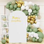 Wedding Stretchy Arch Backdrop Cover, White, 7.2FT in White, alternate view 2