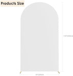 Wedding Stretchy Arch Backdrop Cover, White, 7.2FT in White, alternate view 3