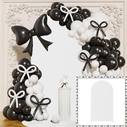 Wedding Stretchy Arch Backdrop Cover, White, 7.2FT in White, alternate view 5