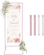 Wedding Welcome Sign Easel Metal Poster Holder Vendor Display Stand