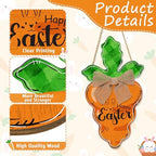 Welcome Door Sign, Wooden, for Front Door, Easter Carrot, alternate view 4